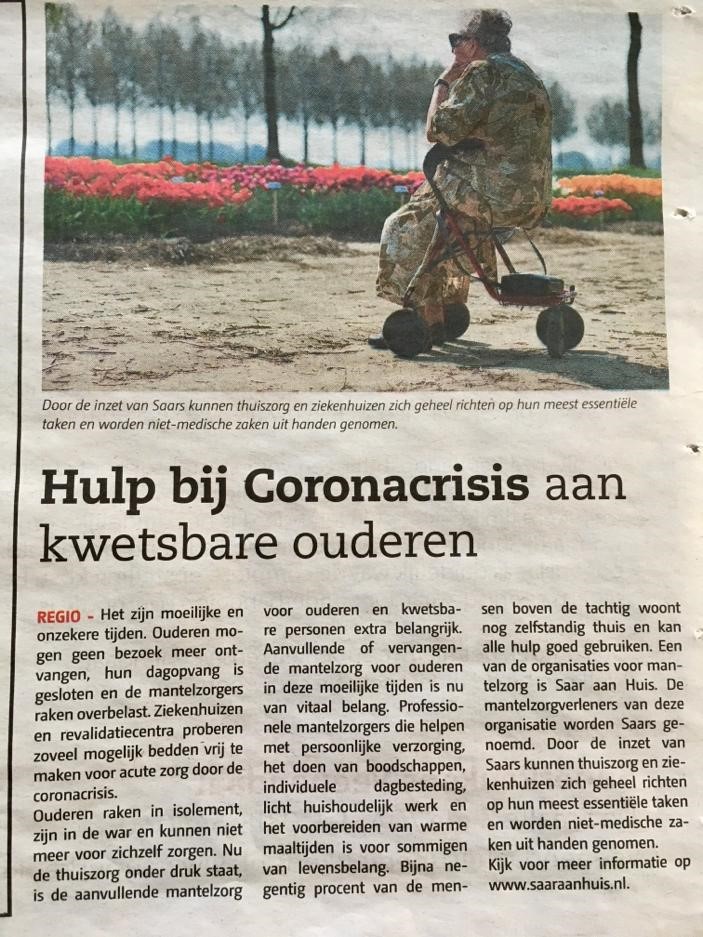 Kwetsbare ouderen krijgen juiste hulp
